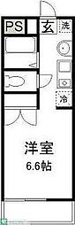 プリズム6番館 ワンルームの間取図画像