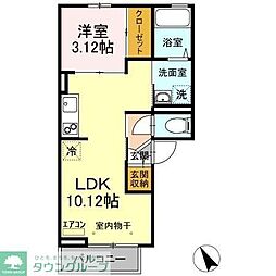 らら・ベイ3 1LDKの間取図画像