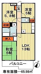 エムズアーク 3LDKの間取図画像