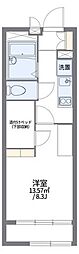 レオパレスフォーブル21A 1Kの間取図画像