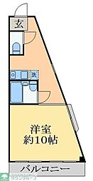 新千葉プラザマンション ワンルームの間取図画像