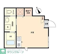 ベレガンス船橋V ワンルームの間取図画像