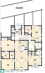 東武東上線 ときわ台駅 徒歩21分の賃貸アパート 1階4LDKの間取り