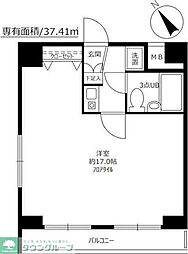 都営三田線 巣鴨駅 徒歩2分の賃貸マンション 5階1Kの間取り
