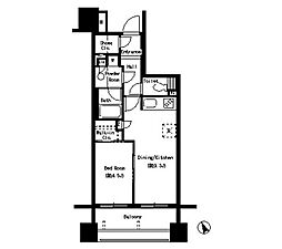 JR山手線 大塚駅 徒歩3分の賃貸マンション 11階1LDKの間取り