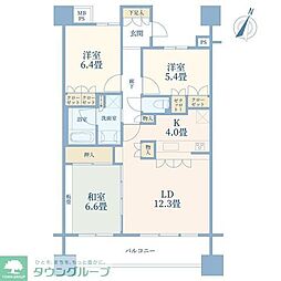 JR京浜東北・根岸線 浦和駅 徒歩7分の賃貸マンション 10階3LDKの間取り