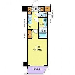 クレヴィスタ板橋ときわ台 5階1Kの間取り