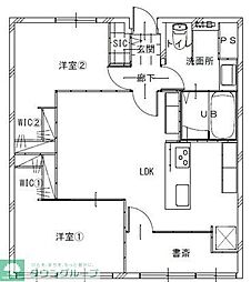赤門アビタシオン 7階2SLDKの間取り