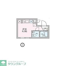 ＲＡＭＩｉ板橋本町 4階ワンルームの間取り