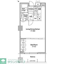 コンフォリア東池袋ＷＥＳＴ 11階1LDKの間取り