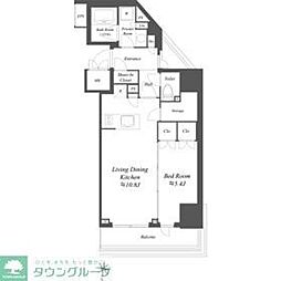ＡＩＦＬＡＴ文京本駒込 2階1LDKの間取り