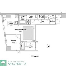 ＢＬＥＳＳ西巣鴨 5階1LDKの間取り