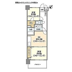 レジェンド江古田 2階2LDKの間取り