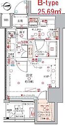 CREVISTA練馬桜台3 1Kの間取図画像