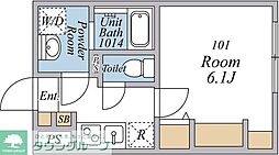 リブリ・清瀬II 301 3階1Kの間取り