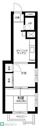 芙蓉マンション 2DKの間取図画像