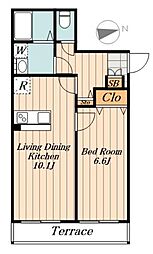 豊島区池袋本町1丁目新築PJ 1LDKの間取図画像