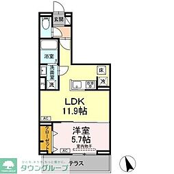 セレスティア池袋立教通り 1LDKの間取図画像