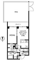 アイル中野江古田の森公園 1LDKの間取図画像