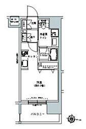 パークキューブ板橋本町 1Kの間取図画像