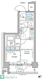 パークアクシス文京本郷 1LDKの間取図画像