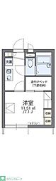 レオパレスクレイン 1Kの間取図画像