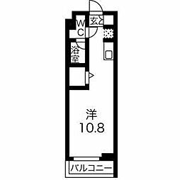 スバシエベルタ板橋本町 ワンルームの間取図画像