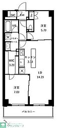 ザ・ケンジントン・レジデンスときわ台 2LDKの間取図画像