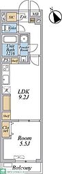 リブリ・西台 1LDKの間取図画像