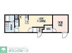文京区大塚2丁目マンション 1LDKの間取図画像