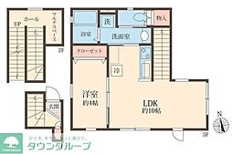 cozy KAI 1LDKの間取図画像