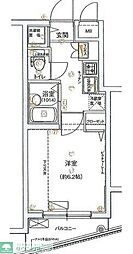 ハーモニーレジデンス東池袋ステーションフロント 1Kの間取図画像