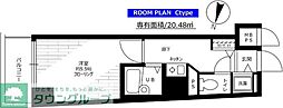 ステージファースト目白 1Kの間取図画像