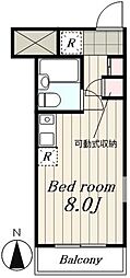 パイントゥリー目白 ワンルームの間取図画像