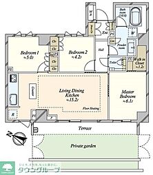 PARKHOMES西池袋 3LDKの間取図画像