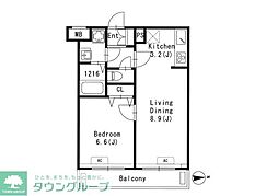 GRANPASEO文京小日向 1LDKの間取図画像