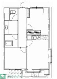 アイビーハウス 2LDKの間取図画像