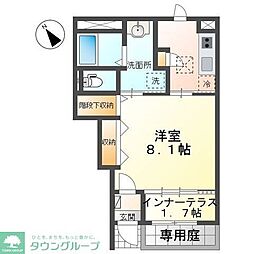 ＧＲＡＣＥＲＹ 1階1Kの間取り