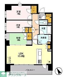 パークホームズ松戸駅前レジデンス 3LDKの間取図画像