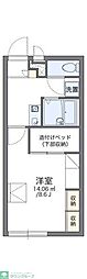 レオパレスふじしろ 1Kの間取図画像