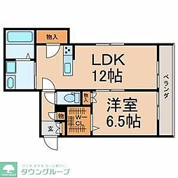 プラスリンガーデン 1LDKの間取図画像