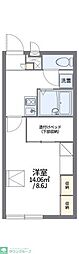 レオパレスルーチェ2 1Kの間取図画像