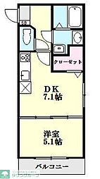 アルチェコート 1DKの間取図画像