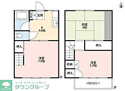 コーポ流山第2 3Kの間取図画像