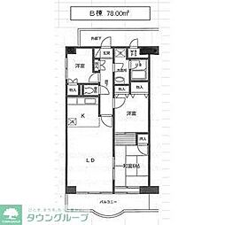 シラカワパレス 3LDKの間取図画像