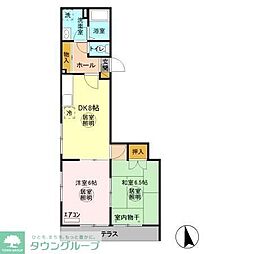 メゾンドミスズ 2DKの間取図画像