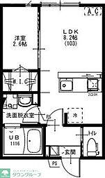 KEIAI RESIDENCE 我孫子 1LDKの間取図画像