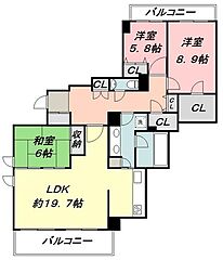 物件の間取り