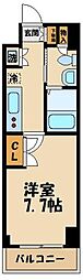 グランドコンシェルジュ南調布 1Kの間取図画像