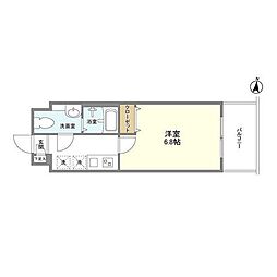 JR京浜東北・根岸線 西川口駅 徒歩5分の賃貸マンション 3階1Kの間取り
